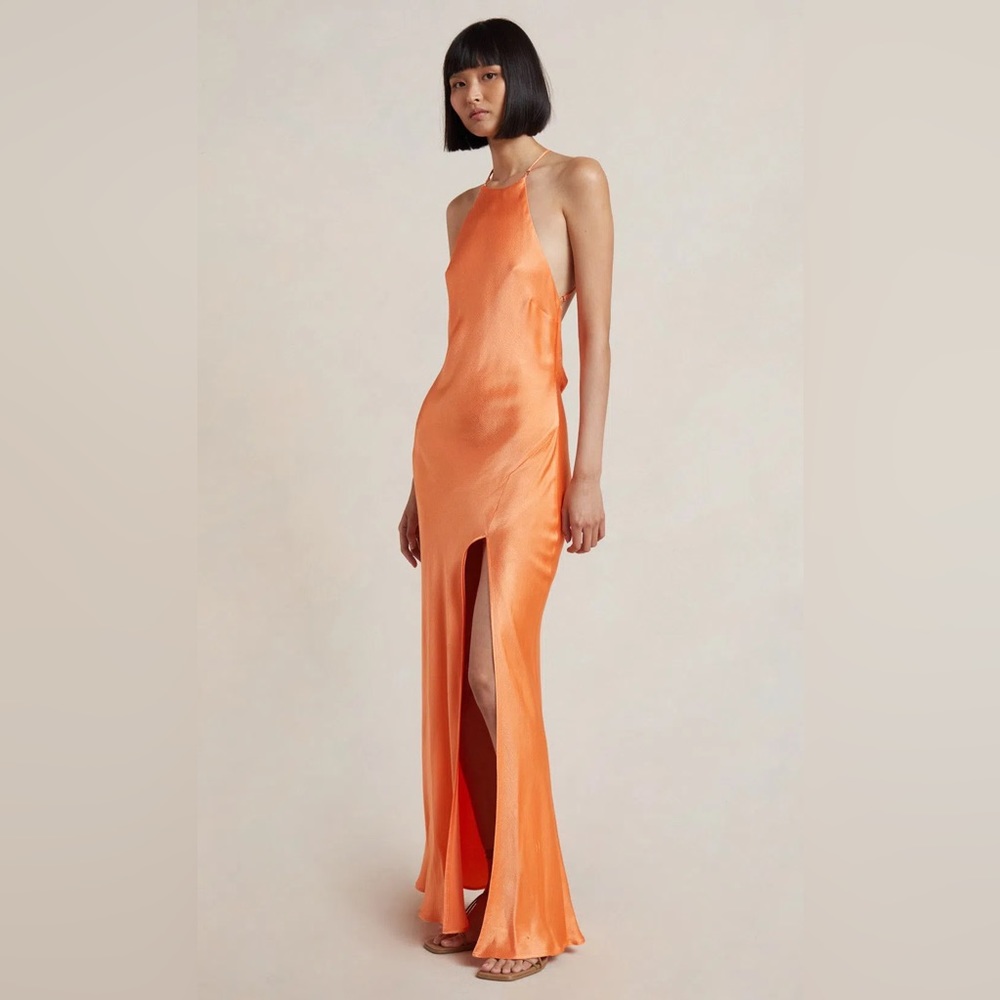 BEC & BRIDGE ANNIKA MAXI DRESS ORANGE SIZE 2